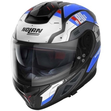 CASCO NOLAN N80-8 STARSCREAM N-COM BLANCO/AZUL MATE 36