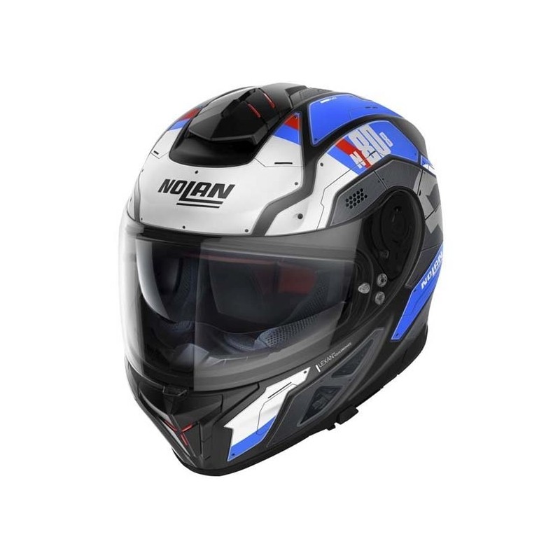 CASCO NOLAN N80-8 STARSCREAM N-COM BLANCO/AZUL MATE 36
