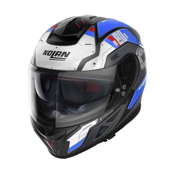 CASCO NOLAN N80-8 STARSCREAM N-COM BLANCO/AZUL MATE 36