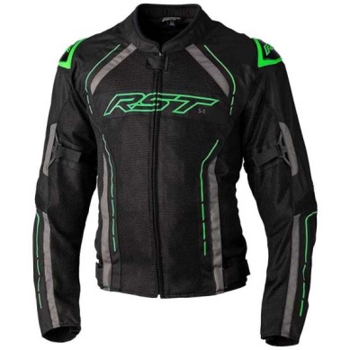 CHAQUETA VERANO HOMBRE RST S-1 MESH NEGRO/VERDE