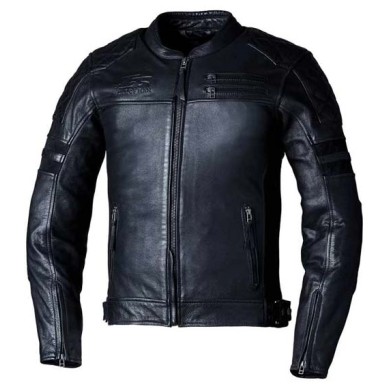 CHAQUETA DE PIEL RST HILLBERRY NEGRO