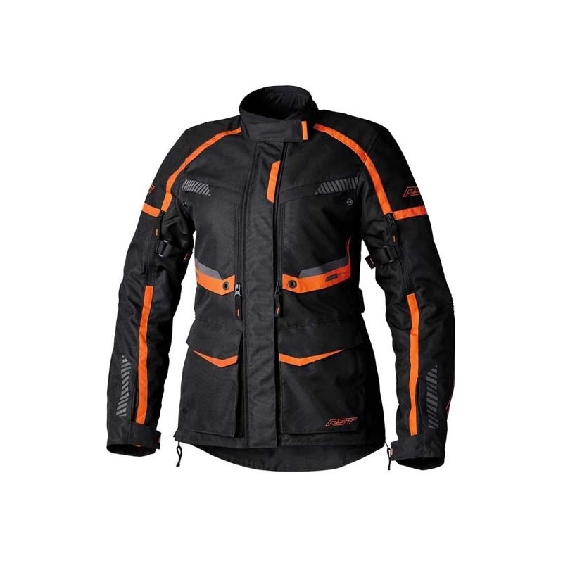 CHAQUETA MUJER RST MAVERICK EVO NEGRO/NARANJA