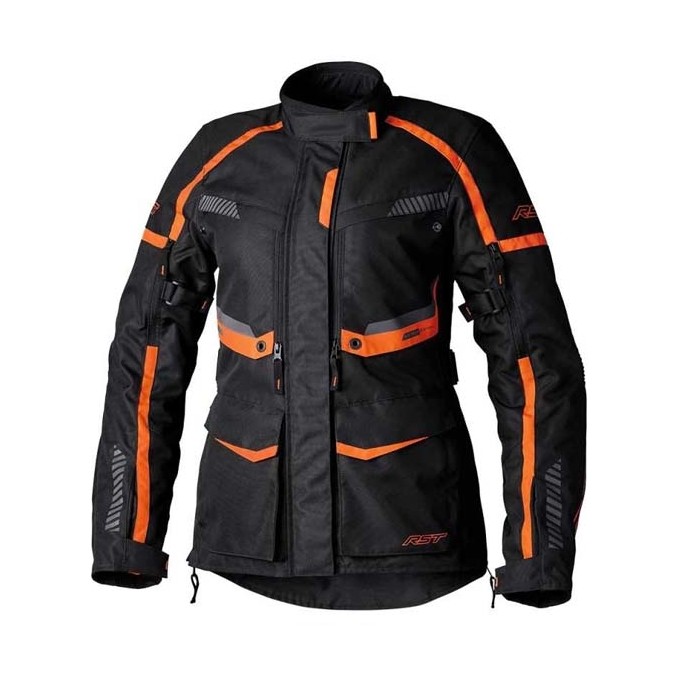 CHAQUETA MUJER RST MAVERICK EVO NEGRO/NARANJA
