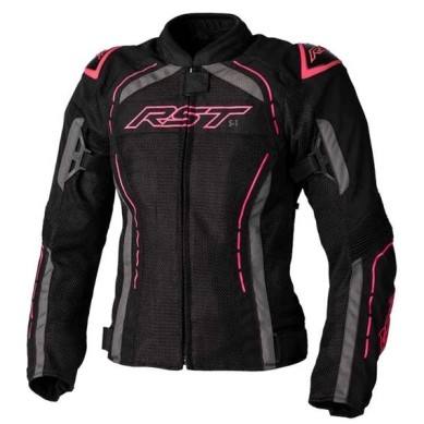 CHAQUETA VERANO MUJER RST S-1 MESH NEGRA/ROSA