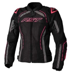 CHAQUETA VERANO MUJER RST S-1 MESH NEGRA/ROSA