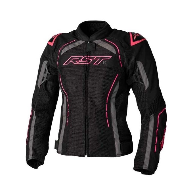 CHAQUETA VERANO MUJER RST S-1 MESH NEGRA/ROSA