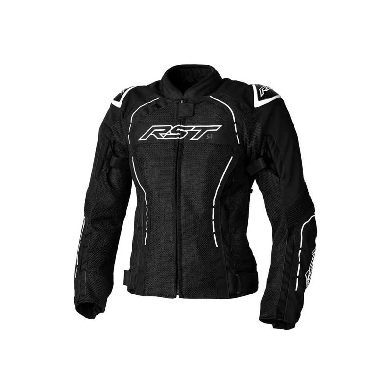 CHAQUETA VERANO MUJER RST S-1 MESH NEGRA/BLANCO