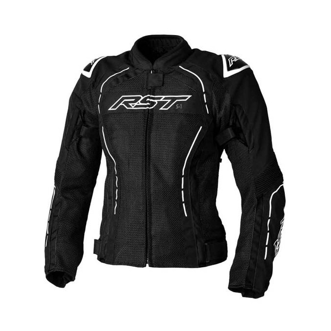 CHAQUETA VERANO MUJER RST S-1 MESH NEGRA/BLANCO