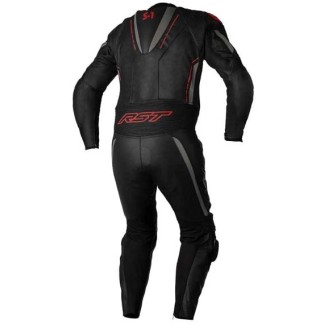 MONO DE PIEL UNA PIEZA HOMBRE RST S-1 NEGRO/ROJO