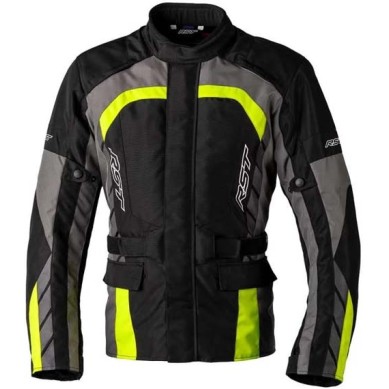 CHAQUETA HOMBRE RST ALPHA 5 NEGRO/GRIS/AMARILLO FLUOR