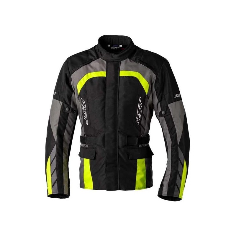 CHAQUETA HOMBRE RST ALPHA 5 NEGRO/GRIS/AMARILLO FLUOR