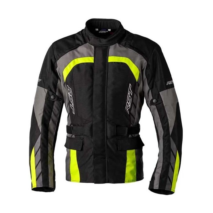 CHAQUETA HOMBRE RST ALPHA 5 NEGRO/GRIS/AMARILLO FLUOR