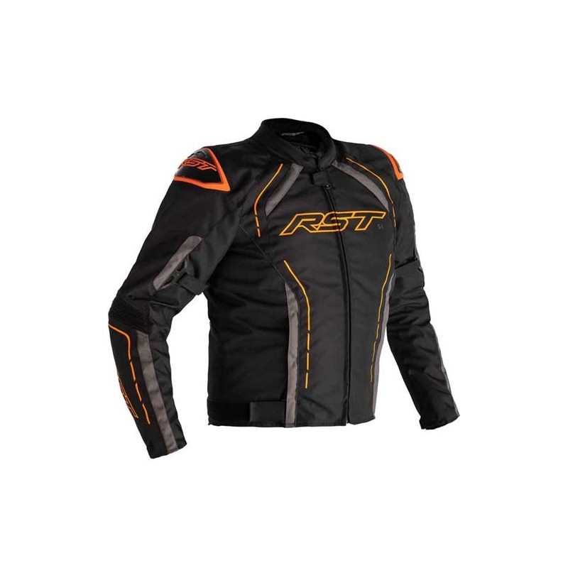 CHAQUETA HOMBRE RST S-1 NEGRO/NARANJA/GRIS