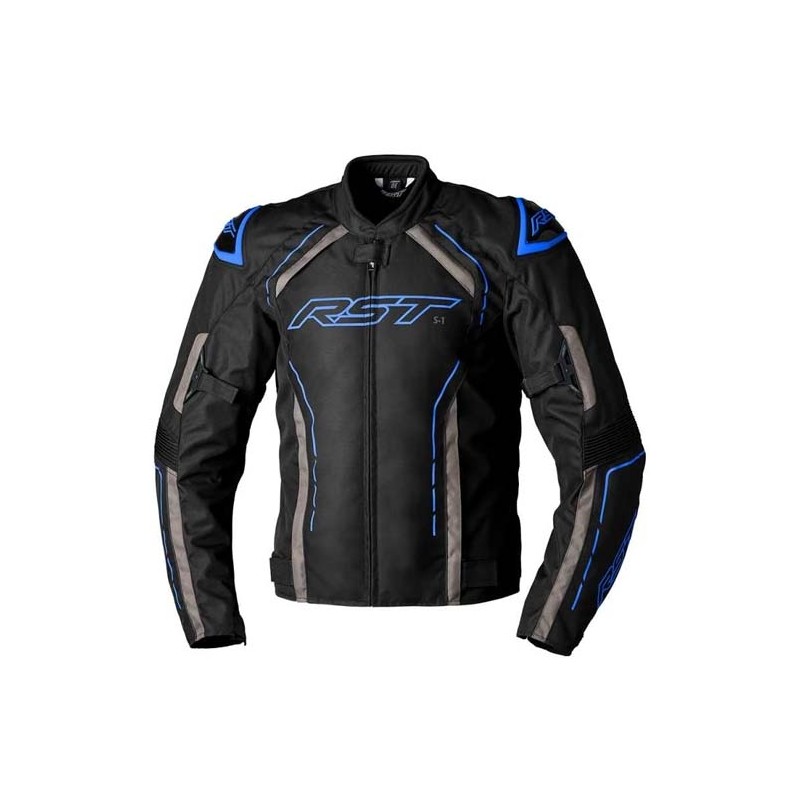 CHAQUETA HOMBRE RST S-1 NEGRO/AZUL/GRIS