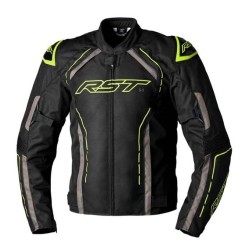 CHAQUETA HOMBRE RST S-1 NEGRO/GRIS/AMARILLO FLUOR