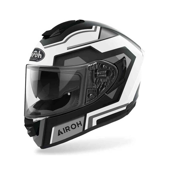 CASCO INTEGRAL AIROH ST.501 SQUARE NEGRO MATE