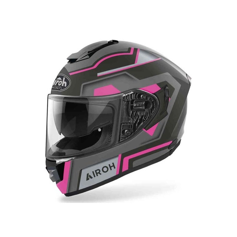 CASCO INTEGRAL AIROH ST.501 SQUARE ROSA MATE
