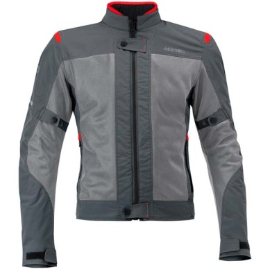 CHAQUETA DE VERANO ACERBIS RAMSEY GRIS/ROJO