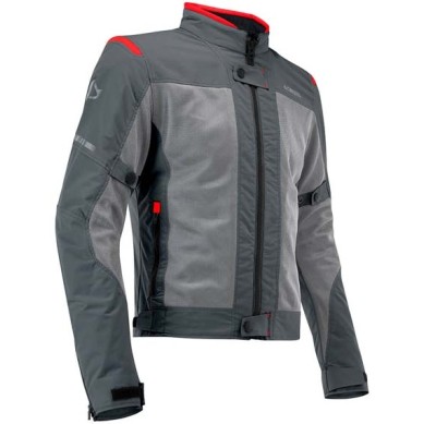 CHAQUETA DE VERANO ACERBIS RAMSEY GRIS/ROJO