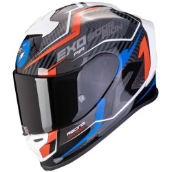 CASCO SCORPION EXO R1 EVO AIR COUP NEGRO/ROJO/AZUL