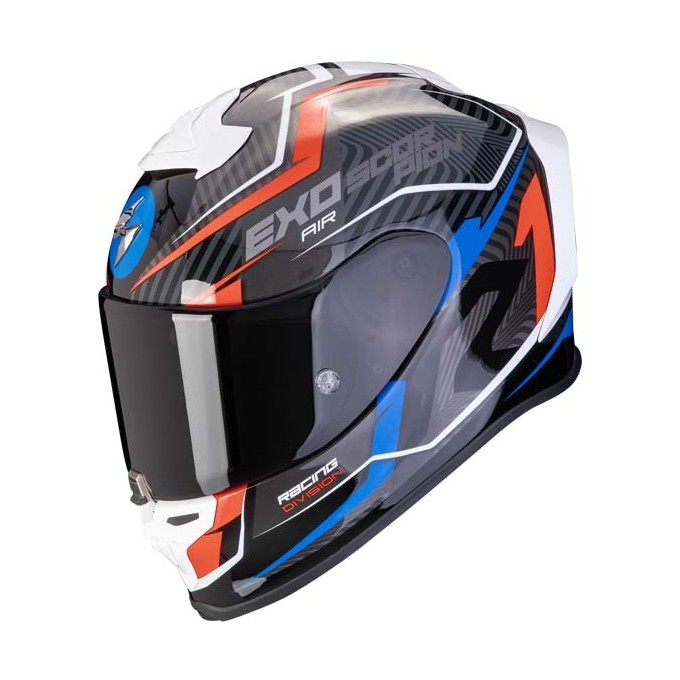 CASCO SCORPION EXO R1 EVO AIR COUP NEGRO/ROJO/AZUL