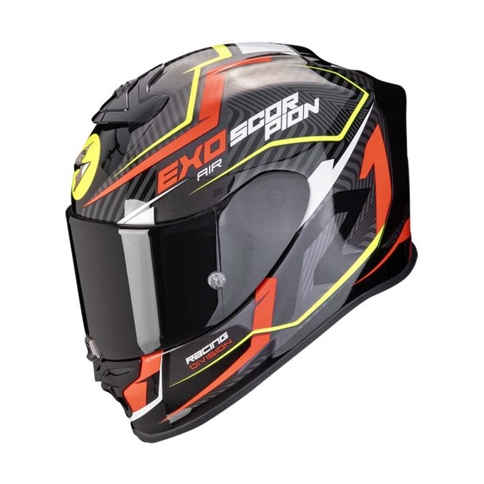 CASCO SCORPION EXO R1 EVO AIR COUP NEGRO/ROJO/AMARILLO