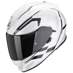 CASCO SCORPION EXO-491 KRIPTA BLANCO/NEGRO