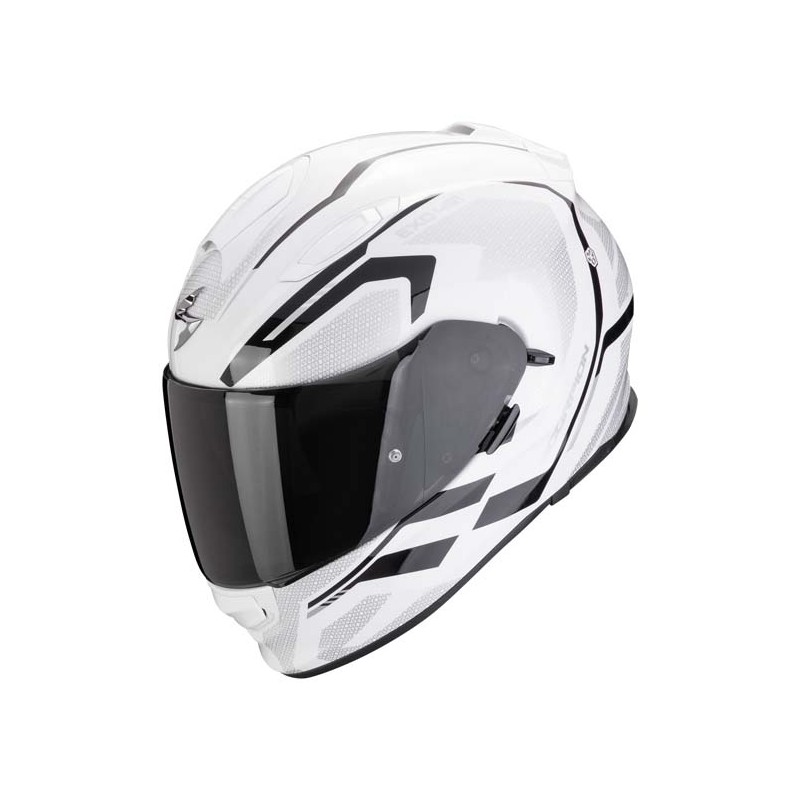 CASCO SCORPION EXO-491 KRIPTA BLANCO/NEGRO