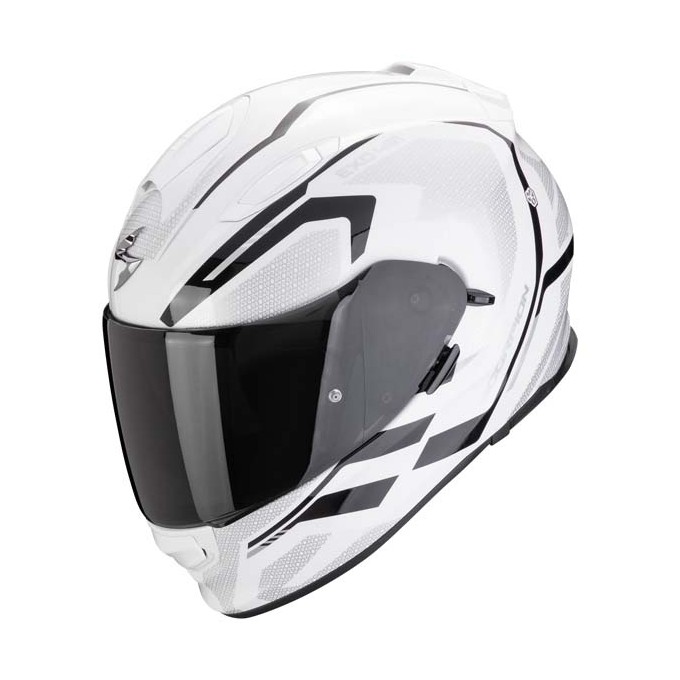 CASCO SCORPION EXO-491 KRIPTA BLANCO/NEGRO