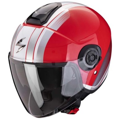 CASCO SCORPION EXO-CITY II VEL ROJO/BLANCO
