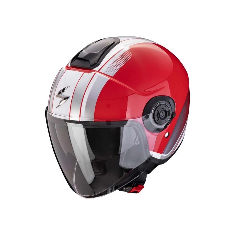 CASCO SCORPION EXO-CITY II VEL ROJO/BLANCO