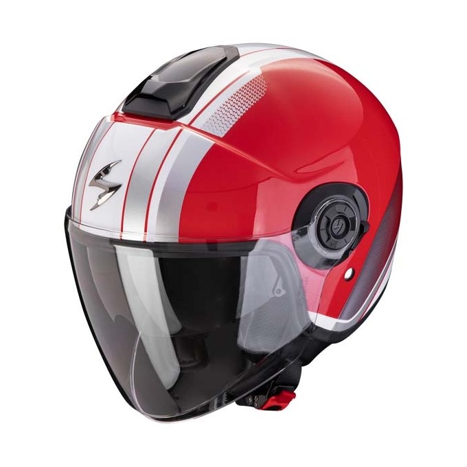 CASCO SCORPION EXO-CITY II VEL ROJO/BLANCO