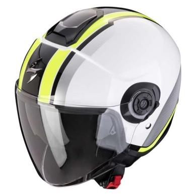 CASCO SCORPION EXO-CITY II VEL BLANCO/AMARILLO FLUOR