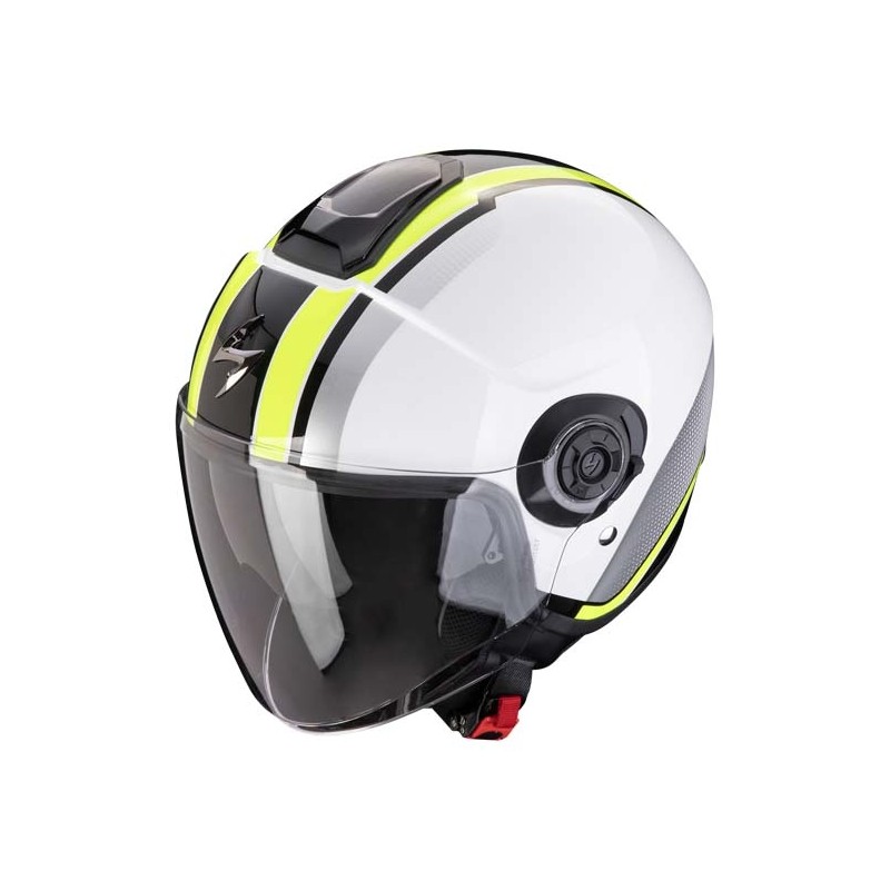 CASCO SCORPION EXO-CITY II VEL BLANCO/AMARILLO FLUOR