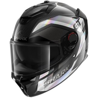 CASCO INTEGRAL SHARK SPARTAN GT PRO CARBON RITMO CROMADO