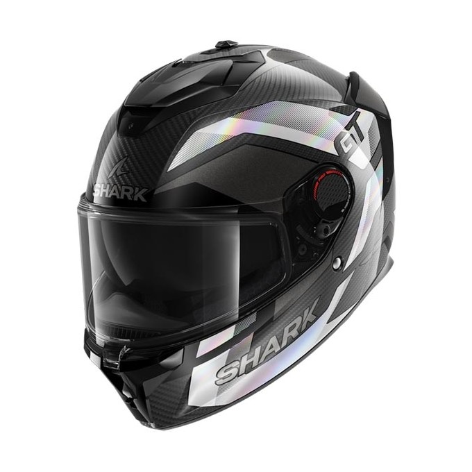 CASCO INTEGRAL SHARK SPARTAN GT PRO CARBON RITMO CROMADO