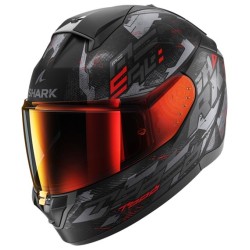 CASCO INTEGRAL SHARK RIDILL 2 MOLOKAI MAT NEGRO / ANTARCITA / ROJO