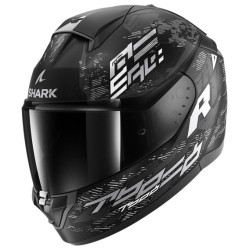 CASCO INTEGRAL SHARK RIDILL 2 MOLOKAI NEGRO / BLANCO / PLATA