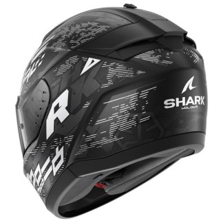 CASCO INTEGRAL SHARK RIDILL 2 MOLOKAI NEGRO / BLANCO / PLATA