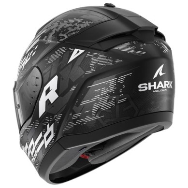 CASCO INTEGRAL SHARK RIDILL 2 MOLOKAI NEGRO / BLANCO / PLATA