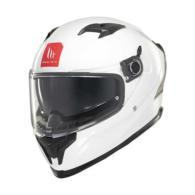 CASCO MT HELMETS BRAKER SV SOLID A0 BLANCO PERLA BRILLO