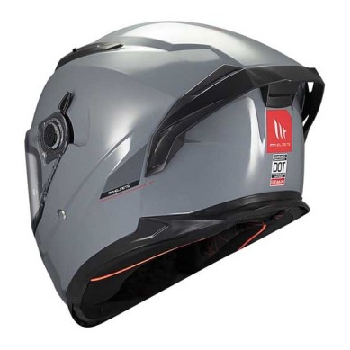 CASCO MT HELMETS BRAKER SV SOLID A12 GRIS BRILLO