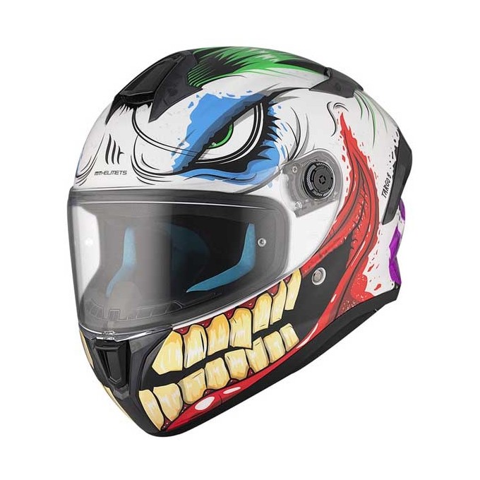 CASCO MT HELMETS TARGO S JOKE A5 BRILLO NEGRO / COLOR