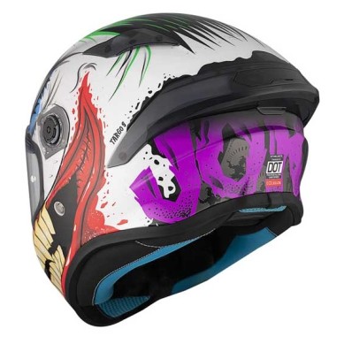 CASCO MT HELMETS TARGO S JOKE A5 BRILLO NEGRO / COLOR