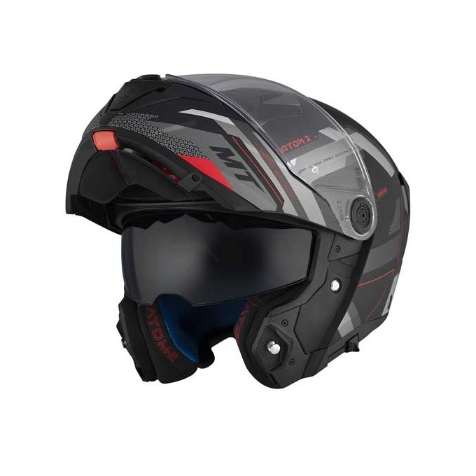 CASCO MT HELMETS ATOM 2 SV BAST D5 NEGRO MATE