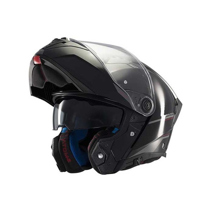 CASCO MT HELMETS ATOM 2 SV SOLID A1 NEGRO BRILLO