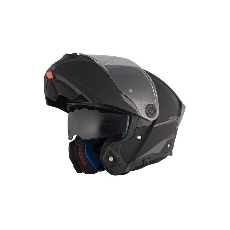 CASCO MT HELMETS ATOM 2 SV SOLID A1 NEGRO MATE