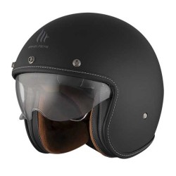 CASCO MT HELMETS JET LE MANS 2 SV S SOLID A1 NEGRO MATE