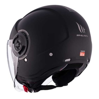 CASCO MT HELMETS JET VIALE SV S SOLID A1 NEGRO MATE