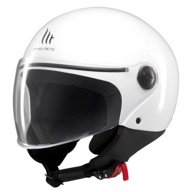 CASCO MT HELMETS JET STREET S SOLID A0 BLANCO BRILLO